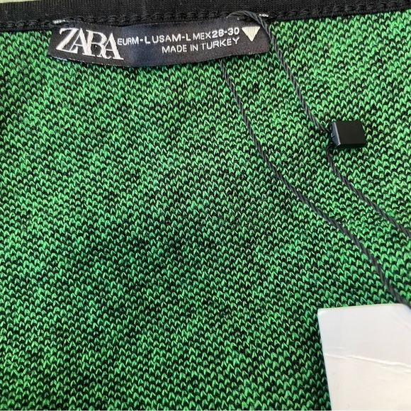 Zara Crop Top Womens M/L Jacquard Festival Sunny Grunge Punk Goth Y2K Party - Picture 7 of 10